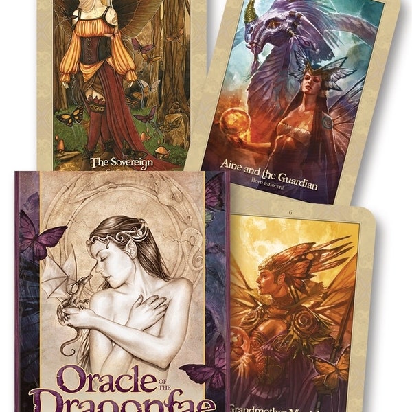 Oracle of the Dragon Fae Cards and Guidebook Set Selina Fenech Tarot Card Book Kit dragons fairies fairy faery faerie fantasy art