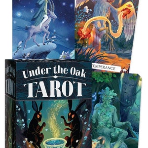 Under The Oak Tarot Set Cards Oracle Card Deck Kit magick magic pagan witchcraft witch craft wicca wiccan Anime Manga Fantasy Art