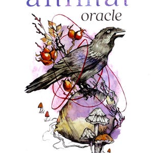 Ensemble de cartes et guide d'or d'animaux de l'Hivernel, jeu de cartes de tarot d'hiver et livre magique magick sorcellerie sorcellerie wicca wicca païen