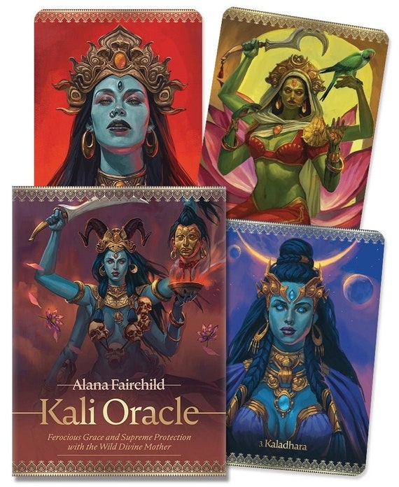 Kali Oracle Kit Card Deck & Guidebook Set Tantric Hindu Goddess