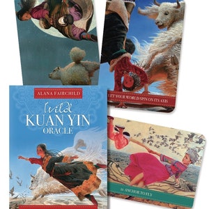 Wild Kuan Yin Orakel Kaarten & Gids Set Tarot Kaart Deck Boek Kit fantasie kunst magie magische heidense Boeddhistische Godin van Barmhartigheid en Mededogen