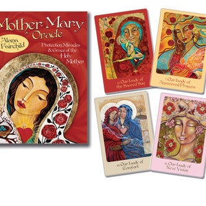 Madre Maria Oracolo Carte & Guida Set Tarocchi Mazzo di Carte Libro Kit magia pagana wicca wiccan stregoneria Madonna