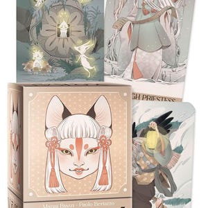 Yokai Tarotkaarten en boekenset Orakelkaartenset magie magie heidense hekserij hekserij wicca Japanse folklore Anime manga