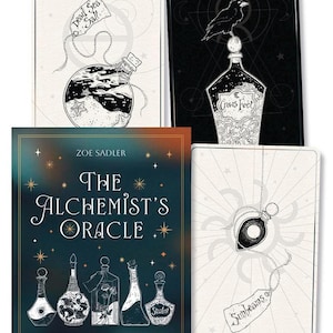 Orakelkaarten van de alchemist Kaartenspel en boekenset Tarot Magick Alchemie Magie Alchemistische Hekserij Hekserij Wicca Heidense Wicca