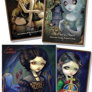 Les Vampires Orakel Karten & Anleitungs Set Jasmine Becket-Griffith Vampir Thema Tarot Karte und Buch Kit The Strangeling goth gothic fairy