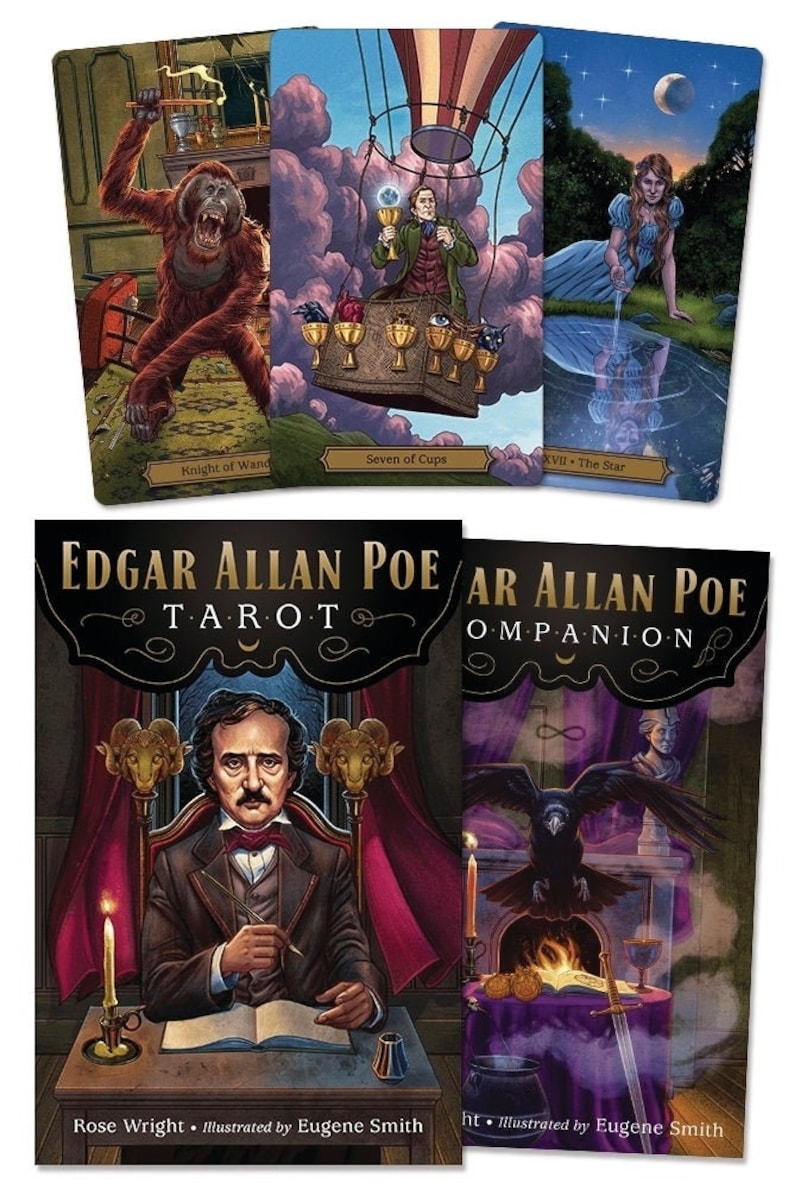 Edgar Allan Poe Tarot Kit Card Deck & Guidebook Set oracle Etsy