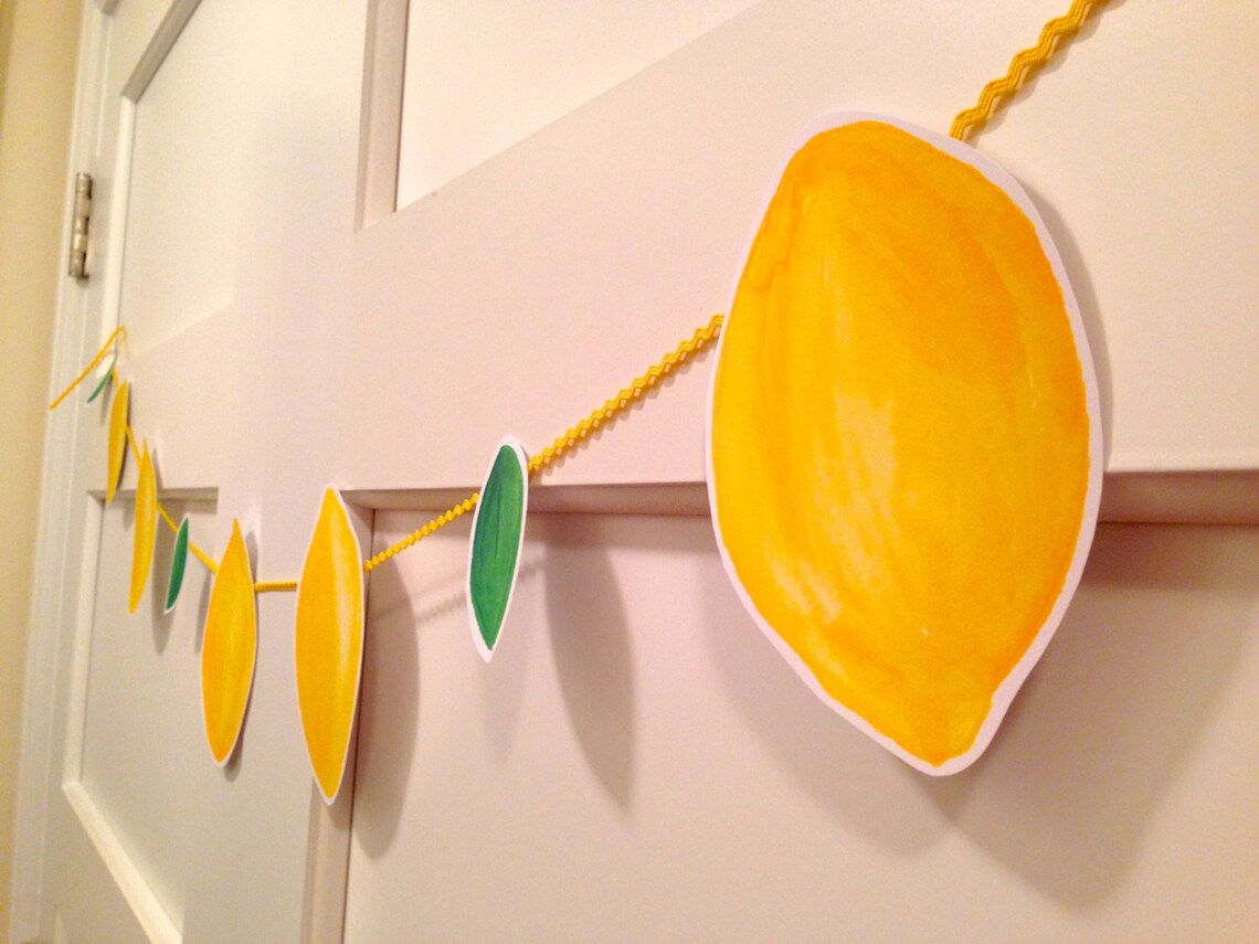 Printable Lemon Banner - Etsy