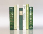 Decorative Book Set in Freshest Shades of Summer Green and Bright White, with a Touch of Lime Romance, Inspiration and More