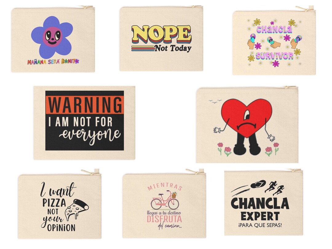 Zipper Pouches/spanish & English Quotes Etsy