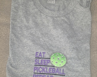 Eat Sleep Pickleball Repeat T-shirt Unisex