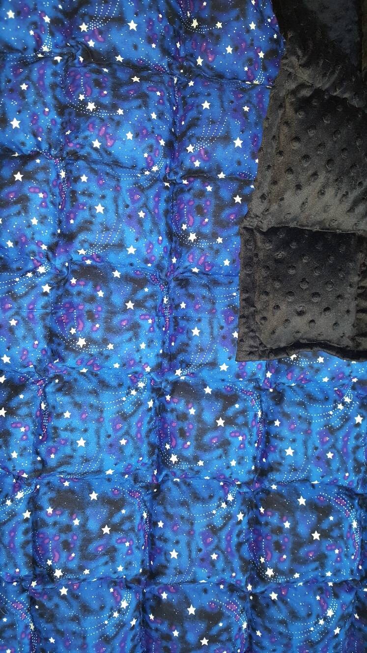 Glow in the dark Stars weighted blanket large/Adult Sized Etsy