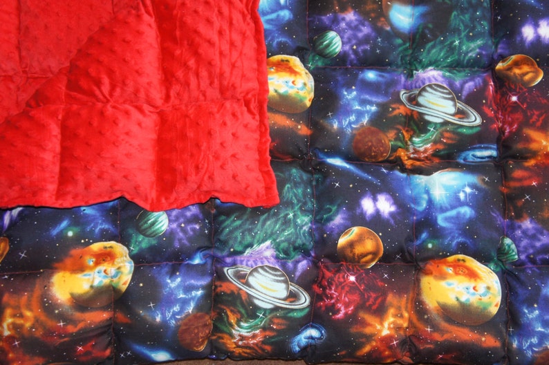 Fleece or Minky Weighted Blanket Medium 40x62 Available in Etsy