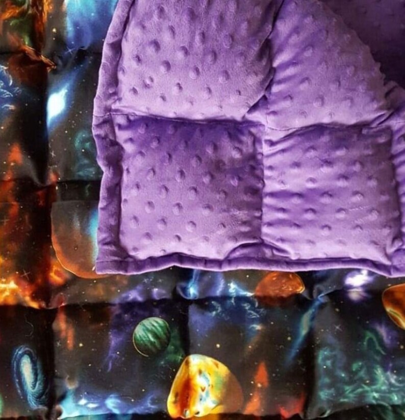 Fleece or Minky Weighted Blanket Medium 40x62 Available in Etsy