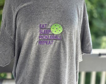 Eat Sleep Pickleball Repeat T-shirt Unisex