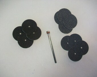 13 Piece 7/8" Sanding Disc Set 1/8" Shank Use With Rotary Tools and Dremel