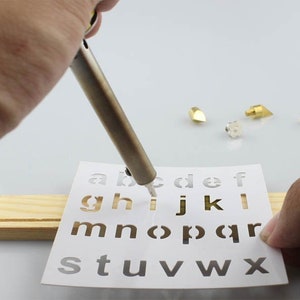 Soldering Letters 28pc Wood Working & Soldering Tip Set With Stencils - Etsy