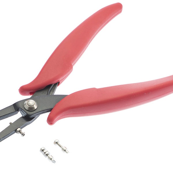 Round Hole Punch Plier for Sheet Metal, 6" Long,2.0mm  3 Tips Included
