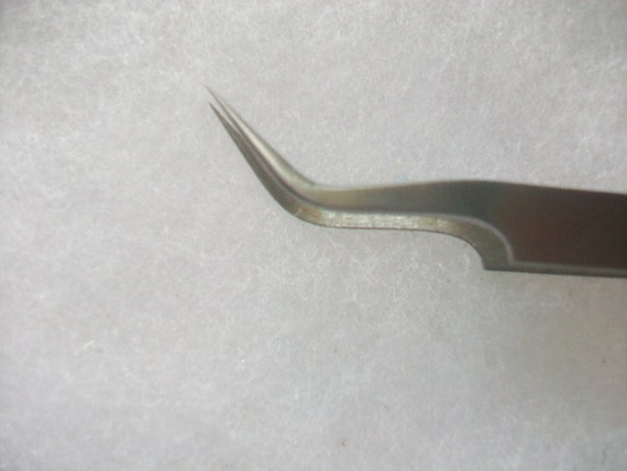 Fine Tip Tweezers No.5 Stainless Steel Magnetic Tweezer Watchmaking Repairs  Tool 