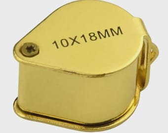 Gold-Jeweler's Loupe 10X 18mm