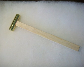 Light Brass Head Hammer 8'' 2 oz. Head 1/2" Diameter
