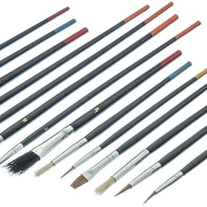 Set pennello artista con setole naturali 15 pc Assortiti