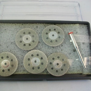 Diamond Cutting Disk Cut Off Wheel 6 pc Set Non Clogging Fits Dremel