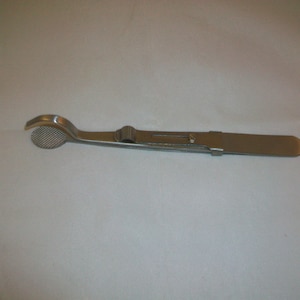 Ring Holder and Shank Tweezers Slide Lock Stainless Steel