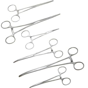 Ultimate Hemostat Set 6Pc Stainless Steel
