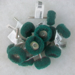 Abrasive Wheel Buffing Polishing 240 Grit Use with Dremel or Rotary Tool 12 pcs.