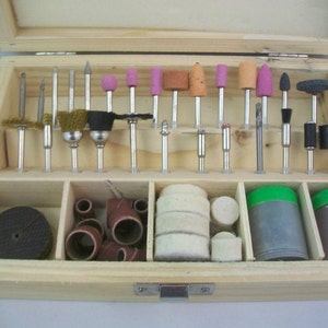 100 pc Rotary Tool Accessory Set Works With Dremel and Rotary Tools