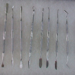 Pick Carver Spatola Set da 12 pezzi Ceramica Argilla Cera Scultura Realizzazione Acciaio Inox
