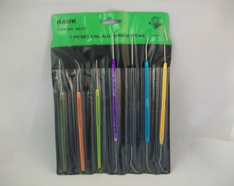 Hawk 7 PC Aluminum Handle Pick Set Color Coded