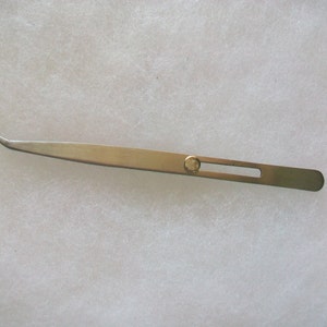 Precision Slide Lock Tweezer 6&#39;&#39; Curved