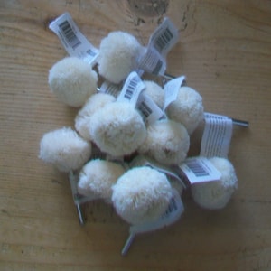 Polishing & Buffing Wheel White Yarn 1&quot; Use with Dremel or Rotary Tool 12 pcs.
