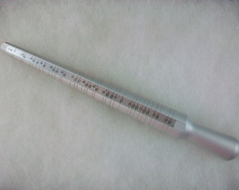 Solid Aluminum Ring Mandrel US Sizes 1-15-1/4  12-24 mm 10"