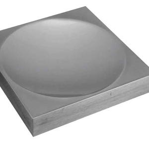 2 in 1 Steel Bench Block 4&quot; x 4&quot; x 3/4&quot; with 3.3/4&quot; Dapping Dome Hardened Steel