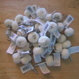 Polishing & Buffing Wheel White Yarn 1&quot; Use with Dremel or Rotary Tool 36 pcs.