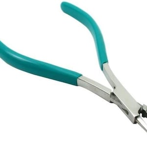 Delad rings tång 5 1/2" minitång PVC-doppade handtag rostfritt stål