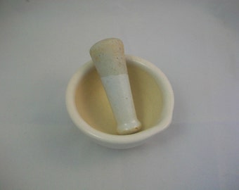 Ceramic Mixing Bowl 3'' Diameter Mortar and Pestle Crafts