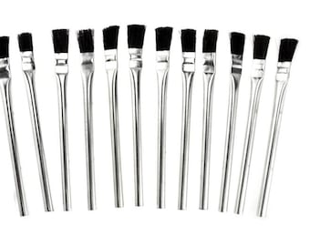 12Pc Acid Brush Set -7/16" Wide Bristles