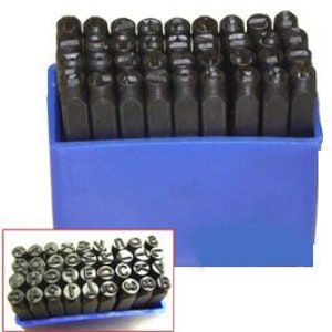 36pc 2mm (0.078") Número y Letter Punch Set