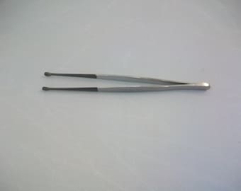 Pearl and Bead Holding Tweezers Special Coated Tip 6" Stainless