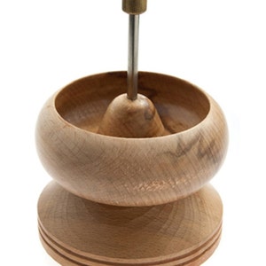 Seed Bead Spinner 4 1/2&quot; Hardwood