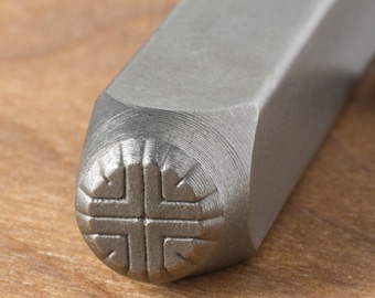 6mm Metal Punch, Design: Tribal Circle 2.5"