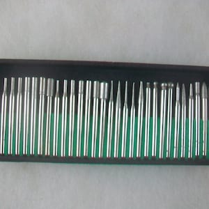 Diamond Bit Burr 30 Pc. Assorted 150 Grit Lapidary Jewelry Fits Dremel