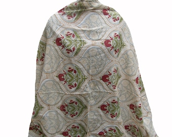 Mehrfarbiger Schal/ Baumwollschal/ Handloom-Schal/ Blumenschal/ Block Print-Schal/ Dupatta/ Geschenkschal