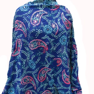 Szalik Phulkari/ szalik Phulkari dupatta/ szalik z żorżety/ szalik/ szalik wielokolorowy/ haftowany dupatta/ szalik na prezent/ pomysły na prezent.