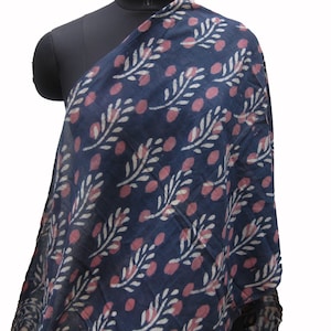 Leaf print scarf/ block print scarf/ cotton scarf/ fashion scarf/ gift  scarf / multicolored scarf/ gift scarf /  gift ideas.