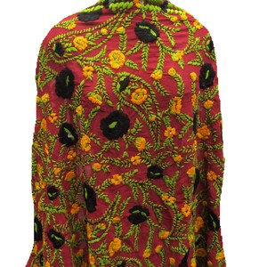 Szalik Phulkari/ szalik Phulkari dupatta/ szalik z żorżety/ szalik/ szalik wielokolorowy/ haftowany dupatta/ szalik na prezent/ pomysły na prezent.