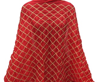 Red scarf/ lace scarf/ large scarf/ fashion scarf/  dupatta/ party wear scarf/ gift scarf / gift ideas.